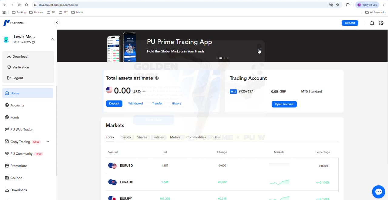 How to deposit into your PU Prime account